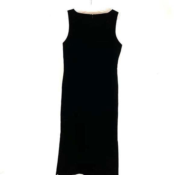 Hanna Andersson Velvet Black Sleeveless Dress Sz XS - Picture 3 of 5